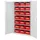 Ruime Bakkenkast 1950x1130x590mm 21 Magazijnbakken Geperf. Deur