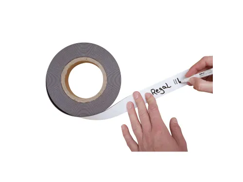 Magneetband beschrijf- en wisbaar MAUL 10mx30mmx1mm wit