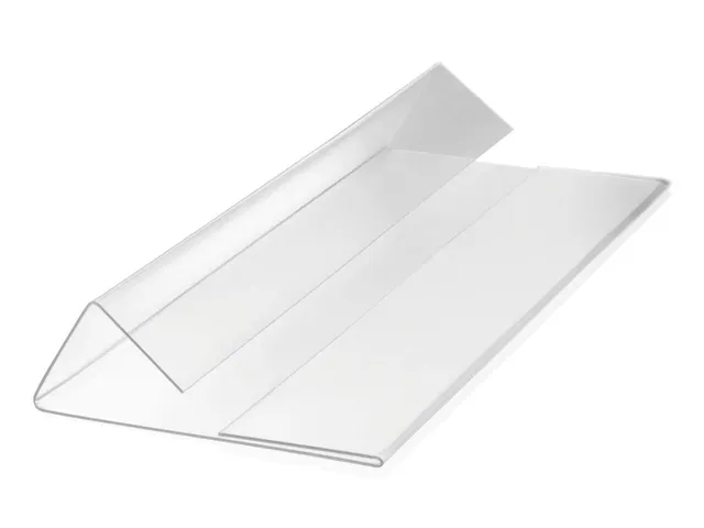 Documenthoes met vouw HARD COVER 1/2 A5 liggend formaat Transparant