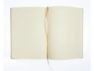 Schetsboek Kangaro A4 okergeel PU HC 80 blad 140gr roomwit met elastie - 4