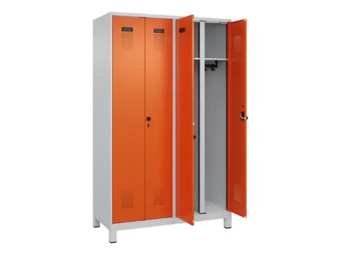 locker voor scheiding van kleding,HxBxD 1950x1200x500mm,4vak