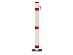 Automatische Paal Aluminium H 900 mm Ø75mm Cilinderslot M. 3 Sleutels