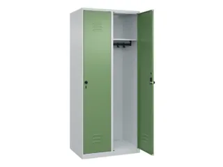 locker,HxBxD 1850x800x500mm,2vak,vak B 400mm,draaigrendel - 1