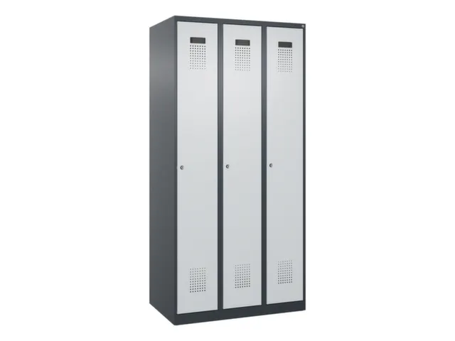 locker voor scheiding van kleding,HxBxD 1850x900x500mm,3vak