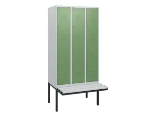Dubbeldekse dekenkist,HxBxD 1950x900x815mm,3x2vak.,vak B 300mm - 1