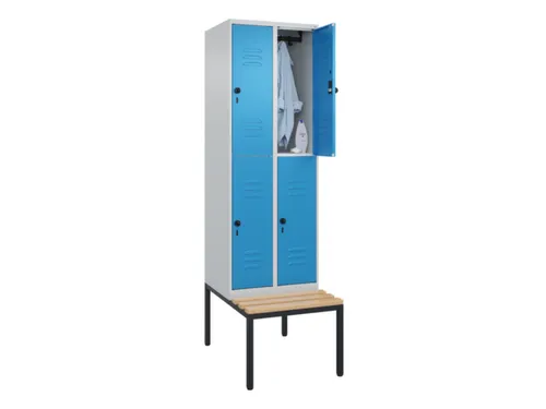 Dubbeldekse dekenkist,HxBxD 2120x600x815mm,2x2vak.,vak B 300mm