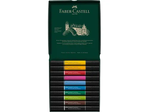 Tekenstift Faber-Castell Pitt Artist Pen duo marker etui a 10 stuks