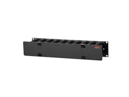 Horizontale kabelmanager, 2U x 4 inch diep, enkelzijdig met kap