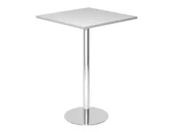 statafel,HxBxD 1116x800x800mm,vierkant,schotelvoet chroom,ronde buis