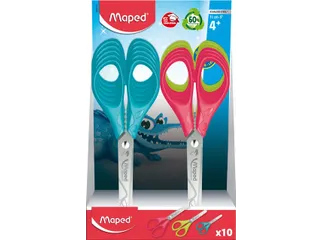 Schaar Maped Essentials 13cm links display à 10 stuks assorti - 4