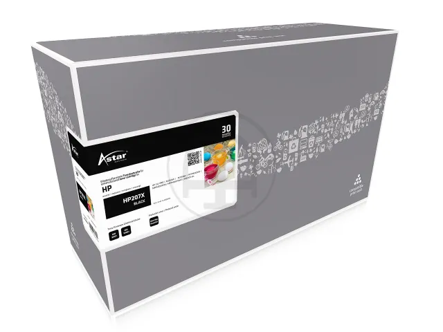 As20253 Astar Hp 207X Clj Toner Zwart Hc Rebuilt 3150 Pagina's