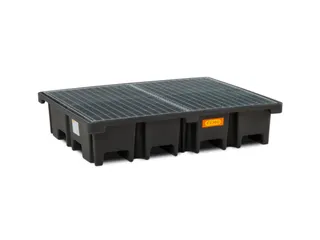 PE-opvangbak,v. 4x200l vat,opvangvol. 425l,HxBxD 360x1670x1270mm - 2