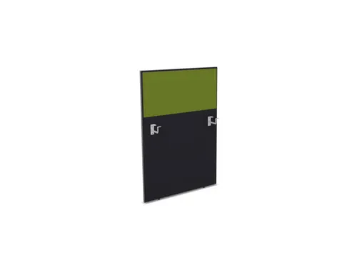 baliepaneel,v. bureau,aanbouw links,B 800mm,CC-zwart,BN7048-groen