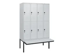 Dubbeldekse dekenkist,HxBxD 1950x1200x815mm,4x2vak.,vak B 300mm