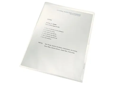 Leitz Recycle L-map Transparant 0.14mm A4