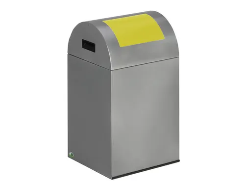 Afvalverzamelaar Zelfblussend 43 Liter 660x320x320mm Klemring Geel