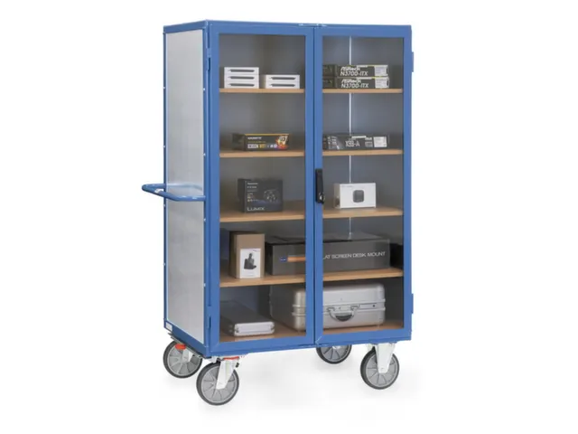 kastwagen,draagverm. 750kg,5niveaus,laadvl. LxB 1000x680mm,3wanden