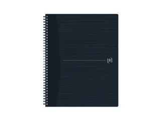 Spiraalblok Oxford Origin A4+ ruit 5mm 70vel zwart - 1