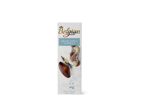 Chocolade The Belgian zeevruchten romige vanille vulling 65 gram