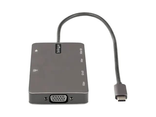 USB C Multiport Adapter, HDMI 4K 30Hz of VGA Travel Dock 5Gbps USB 3.0