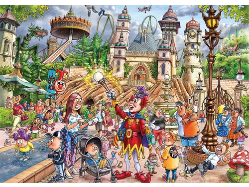 Puzzel Wasgij Mystery Efteling World of Wonders! 1000 Stukjes