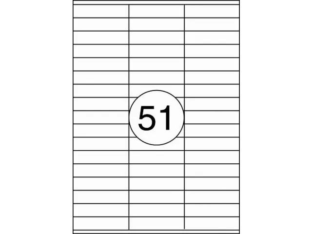 Etiket Rillstab 70x16.9mm Wit