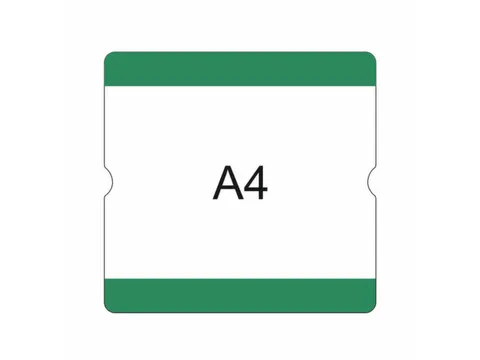 beschrijfbare hoes,markering HxB 302x290mm,PVC,groen