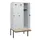 locker met bank,HxBxD 1950x900x815mm,3vak,vak B 300mm,draaigrendel
