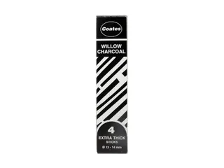 Houtskool Coates 12-14mm doos à 4 stuks - 1