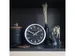- Horloge murale / Horloge de table - Ø 35 cm - Aluminium - Noir - Br