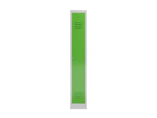 garderobekast,HxBxD 1800x310x500mm,1vak,klink,sokkel,romp RAL7035 - 1