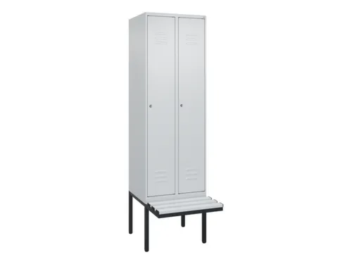 locker voor scheiding van kleding,HxBxD 2120x600x815mm,2vak
