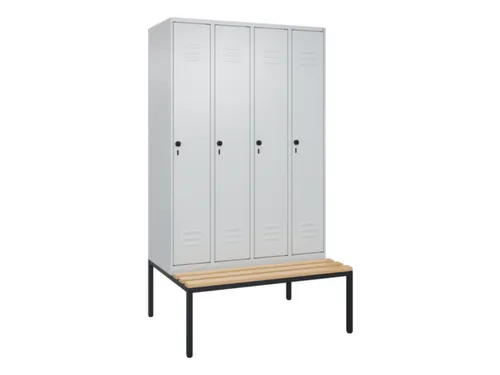locker voor scheiding van kleding,HxBxD 2120x1200x815mm,4vak