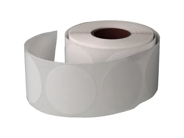 Etiket Rond Wit 25mm Op rol 2000 Stuks