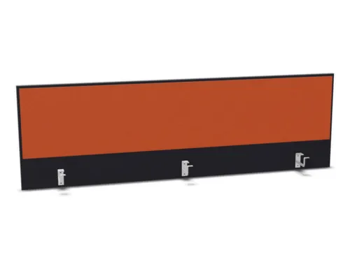 opzetpaneel,v. bureau,aanbouw achter,B 1800mm,CC-zwart,BN3012-oranje