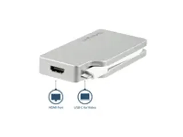 OUTLET Aluminium A/v Reisadapter 4-in-1 Usb-c Naar Vga, Dvi, Hdmi Of M