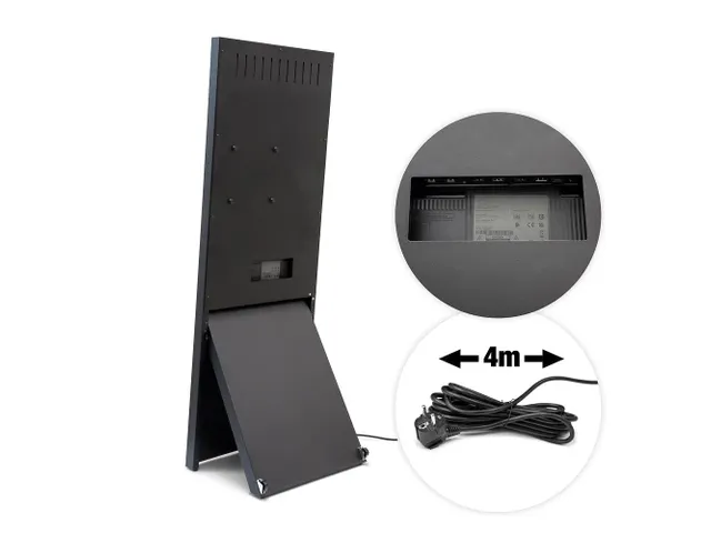 Digitaal A-Bord Spectrum met 43 Inch Samsung scherm Zwart