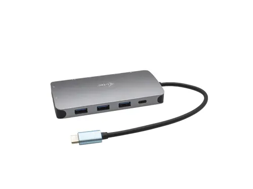 USB-C Metal Nano Dock HDMI/VGA with LAN + Charger 100W