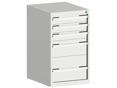 ladekast HxBxD 900x525x525mm 5laden romp RAL7035 front RAL7035