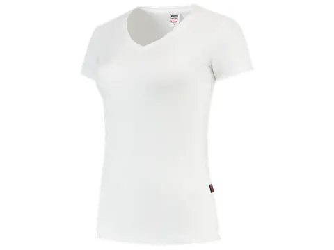 Tricorp 101008 T-shirt dames V-hals fitted wit maat 3XL