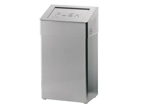 Santral S1417450 classic afvalbak 18 Liter met zelfsluitende klep RVS