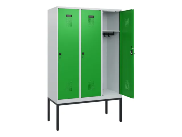 schoollocker,HxBxD 1950x1200x500mm,3vak,vak B 400mm,draaigrendel