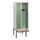 locker met bank,HxBxD 1950x600x815mm,2vak,vak B 300mm,cilinderslot