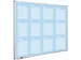 Magnetische Jaarplanner 90x120cm Duits Blauw Softline profiel Jan- Dec