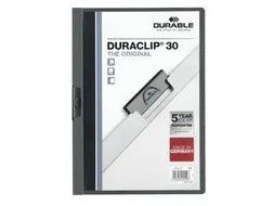 Klemmap Durable 2200 A4 3mm Antraciet/grijs