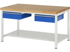 werkbank,HxBxD 840-1040x1500x900mm,beukblad,draagverm. 1250kg,4voeten