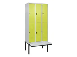 Dubbeldekse dekenkist,HxBxD 2120x900x815mm,3x2vak.,vak B 300mm