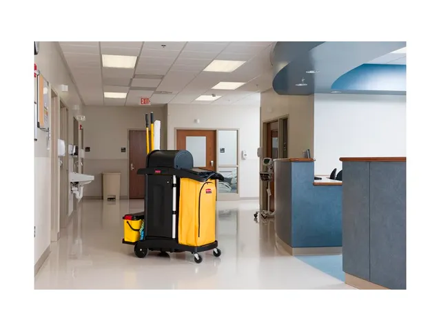 Rubbermaid Healthcare reinigingswagen zwart