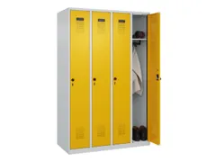 locker,HxBxD 1850x1200x500mm,4vak,vak B 300mm,draaigrendel