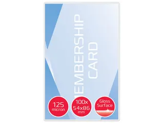 Lamineerhoes Gbc Creditcard 54x86mm 125 Micron glanzend - 3